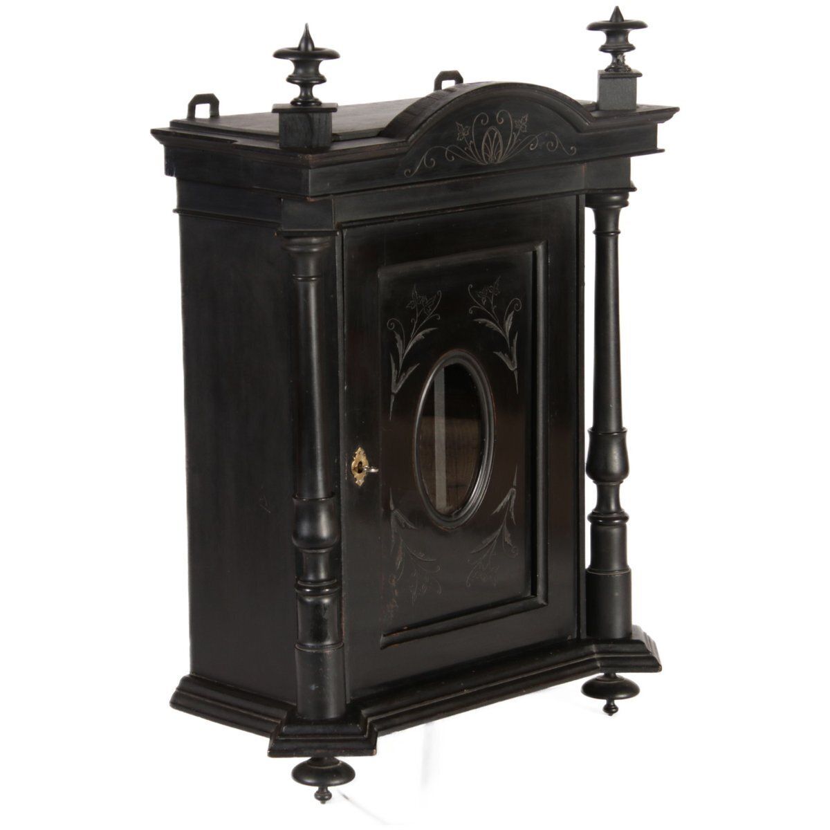 Antique Art Nouveau Wall Cabinet, 1900s photo furniture