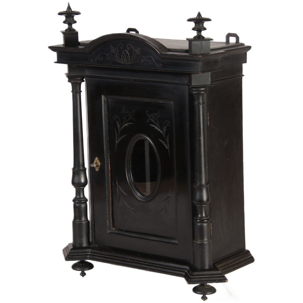 Antique Art Nouveau Wall Cabinet, 1900s photo for sale