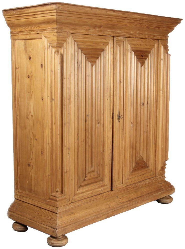 Antique Wardrobe In Softwood, Frankfurt, Germany, 1750s photo furniture