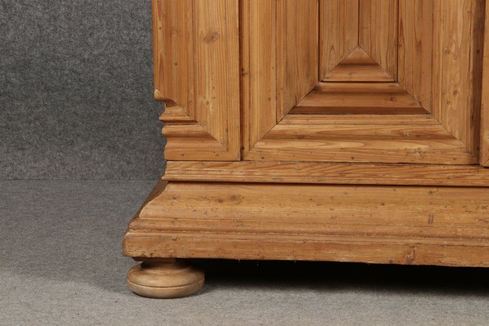 Furniture Antique Wardrobe In Softwood, Frankfurt, Germany, 1750s photo