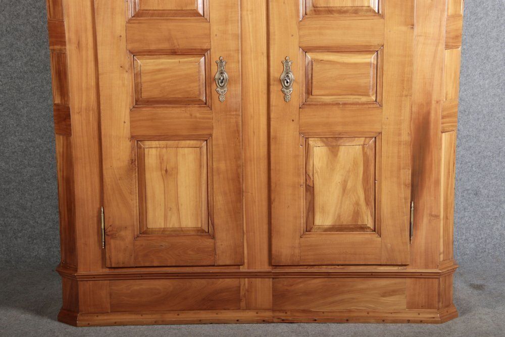 Antique Biedermeier Cabinet In Cherry, 1800s photo vintage