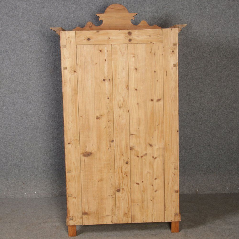 Antique Secretaire In Softwood, 1880 photo vintage