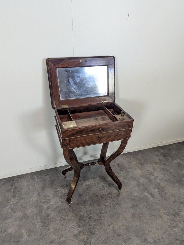 Restoration Period Worker In Flamed Mahogany photo furniture