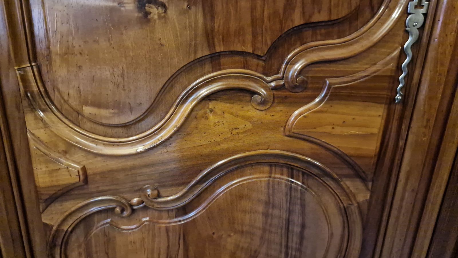 Antique French Baroque Cabinet In Walnut, 1750 photo buy