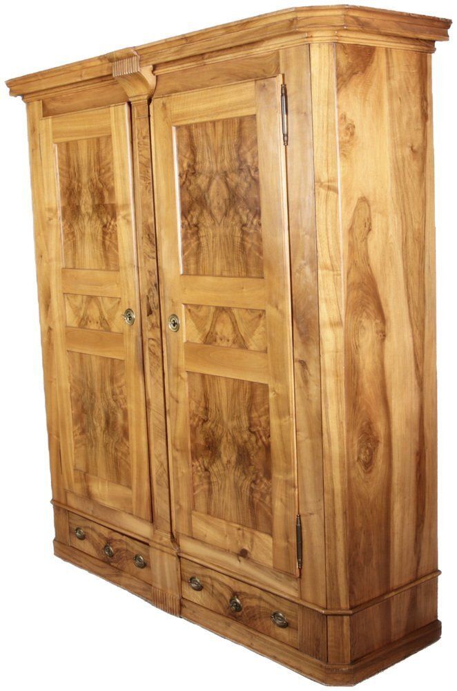Antique Louis XVI Biedermeier Walnut Cabinet, 1800s photo for sale