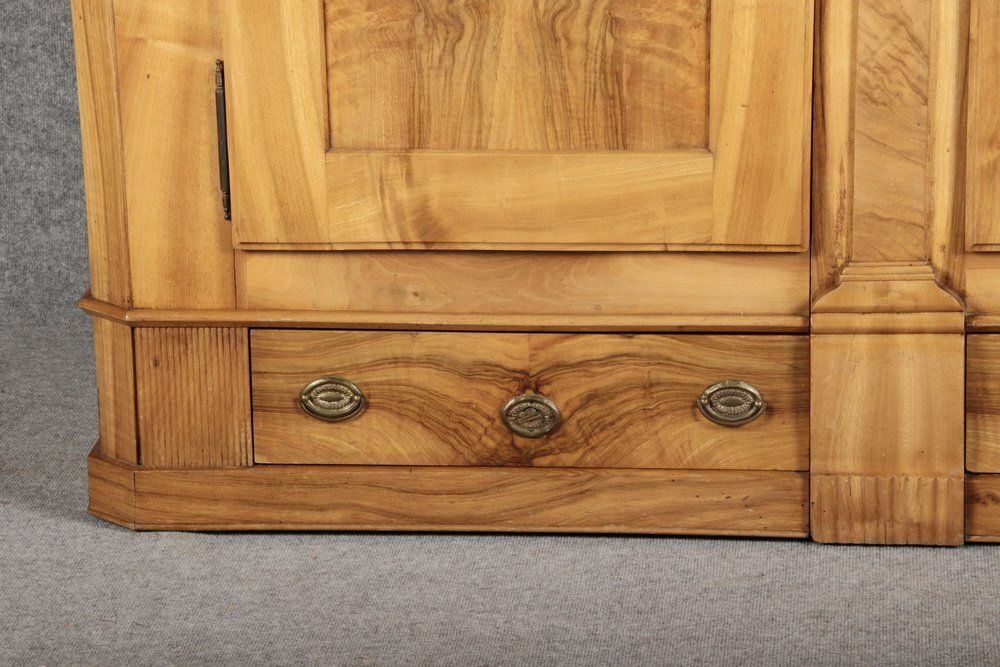 Antique Louis XVI Biedermeier Walnut Cabinet, 1800s photo vinterior