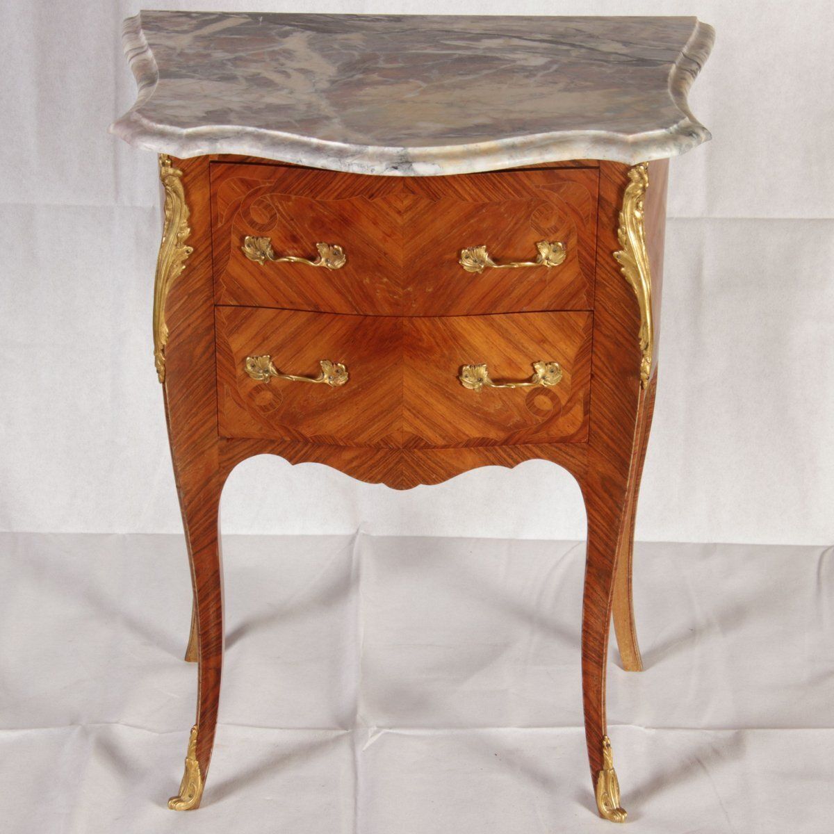 Furniture Antique Small Rococo Chest Of Drawers, 1940 photo