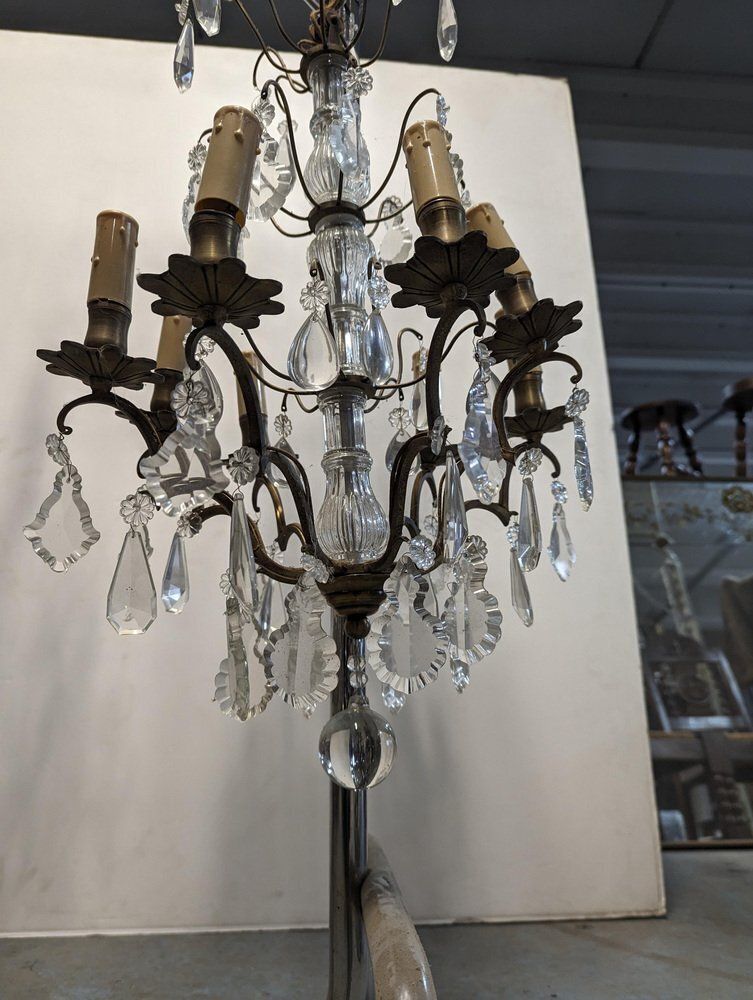 Louis XV Style Pampilles Cage Chandelier photo for sale