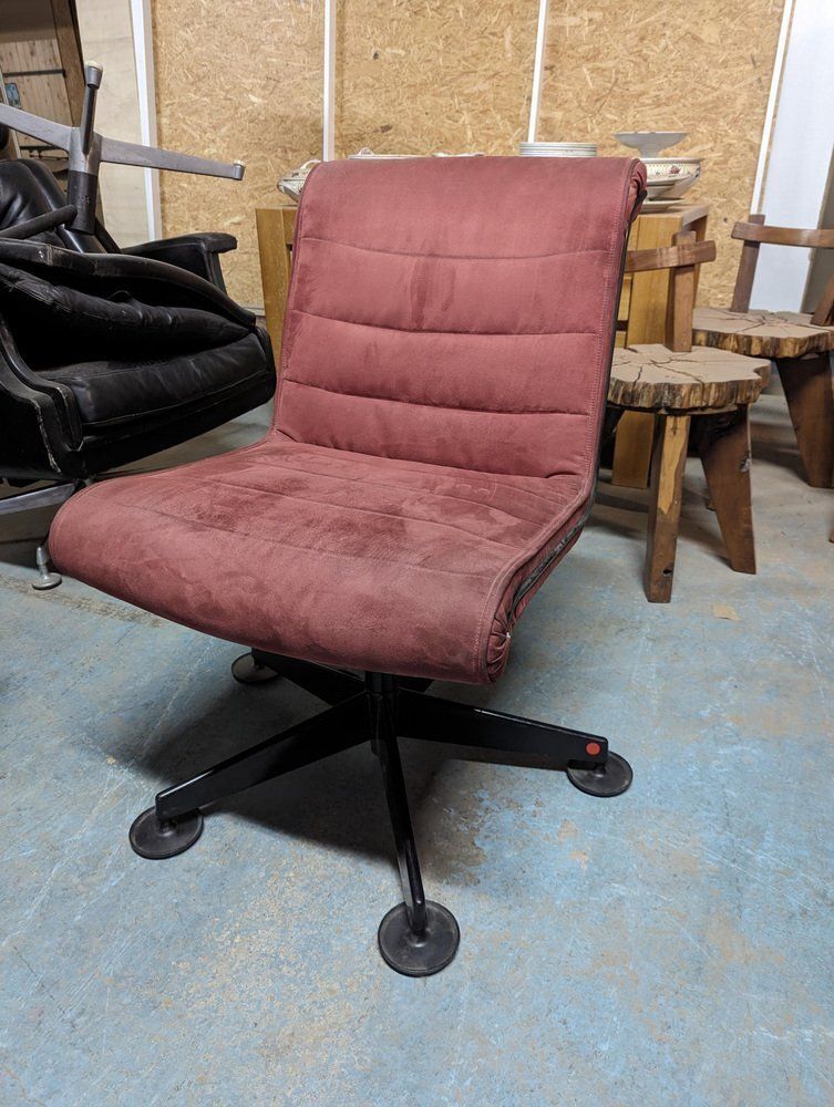 Velvet Desk Swivel Chair By Richard Sapper For Knoll photo vinterior