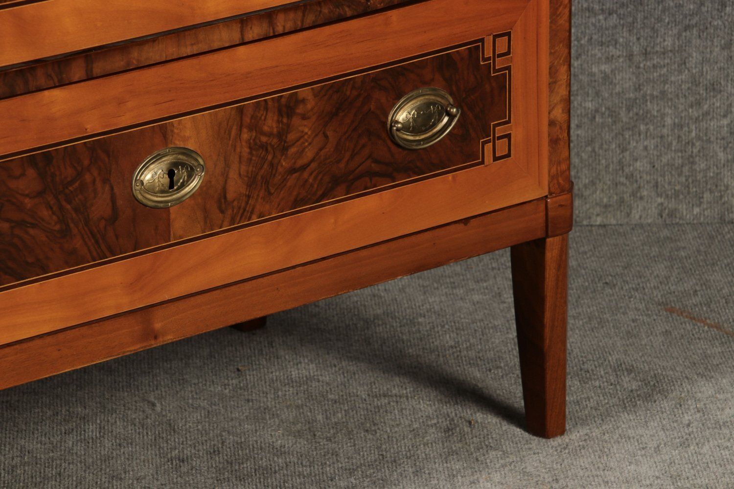 Furniture Antique Louis Seize Secretary In Walnut And Cherry, 1800 photo