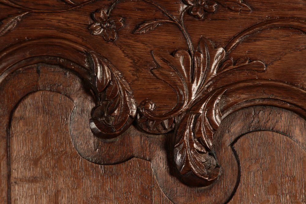 Antique Baroque Cabinet In Oak, 1820 photo vinterior