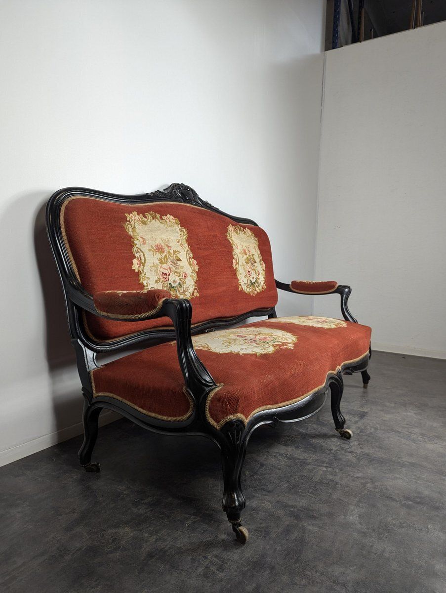 photo furniture Napoleon III Noici Wooden Living Room, Set Of 3