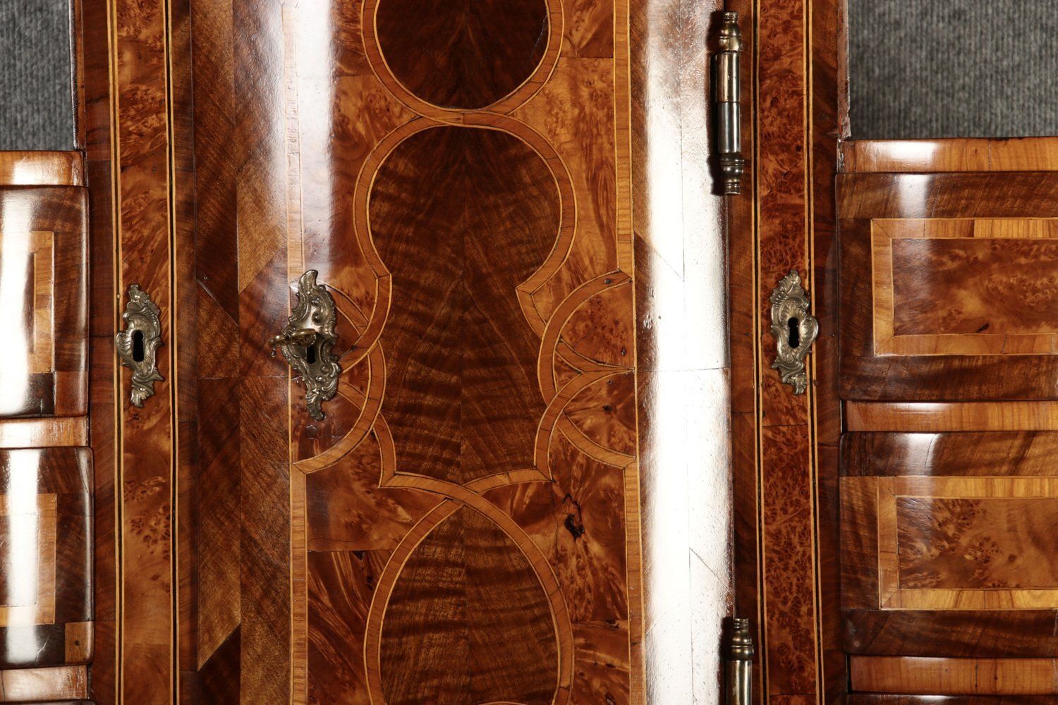 photo buy 18th Century Baroque Secretary Walnut Veneer Vienna Austria, 1710s
