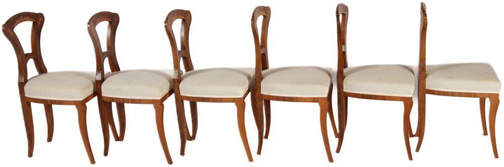 Antique Biedermeier Chairs, Vienna, Austria, 1820s 1830s, Set Of 6 photo Furniture