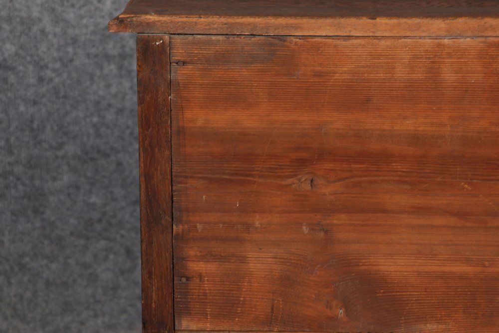 Antique Rococo Chest Of Drawers In Oak, 1800 photo vintage