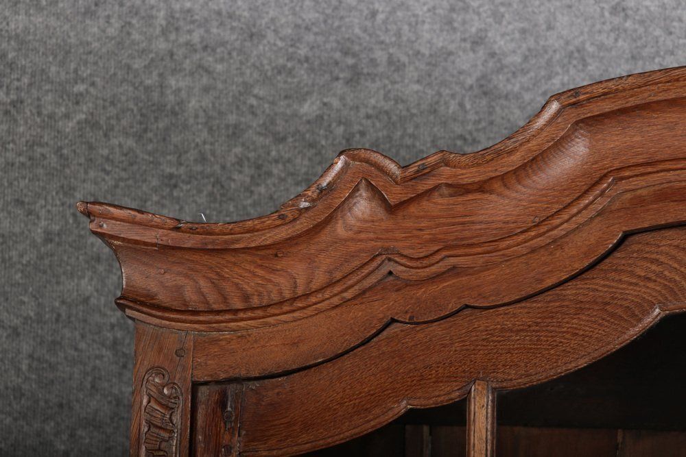photo for sale Baroque Showcase In Oak With Rocilla Carvings, 1760s