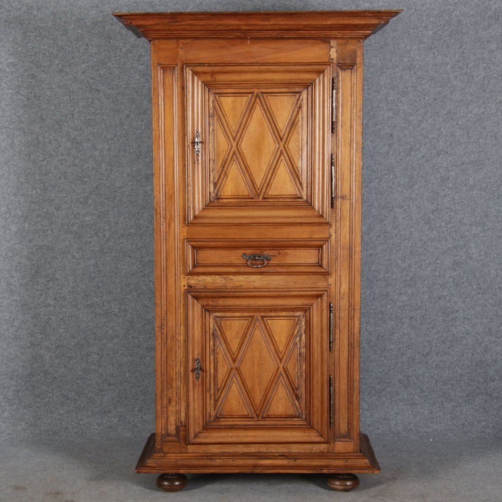 Baroque Narrow Cabinet In Walnut, France, 1700s photo 2752.0