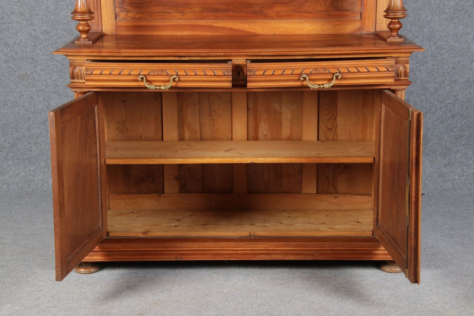 1641.0 Antique Historicism Buffet In Walnut, 19th Century photo