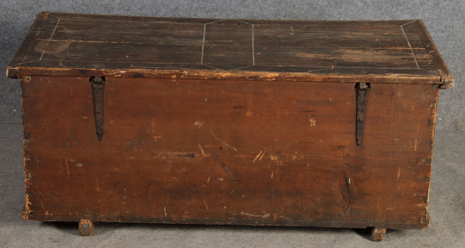 Antique Bevelled Softwood Chest, 1900 photo vinterior