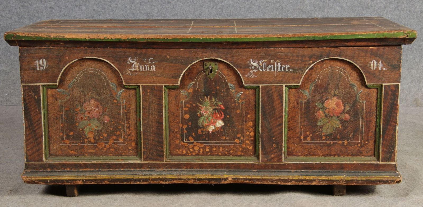 photo for sale Antique Bevelled Softwood Chest, 1900