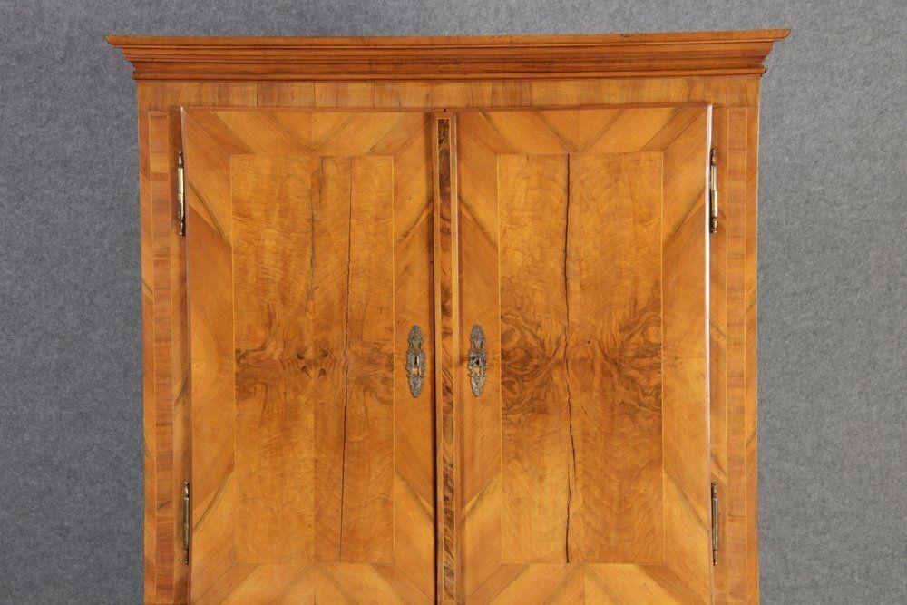 Furniture Antique Baroque Cabinet Inn Walnut, 1780 photo