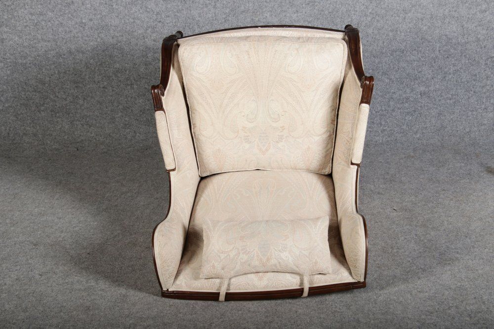photo furniture Antique Louis XVI Armchair In Walnut, 1780