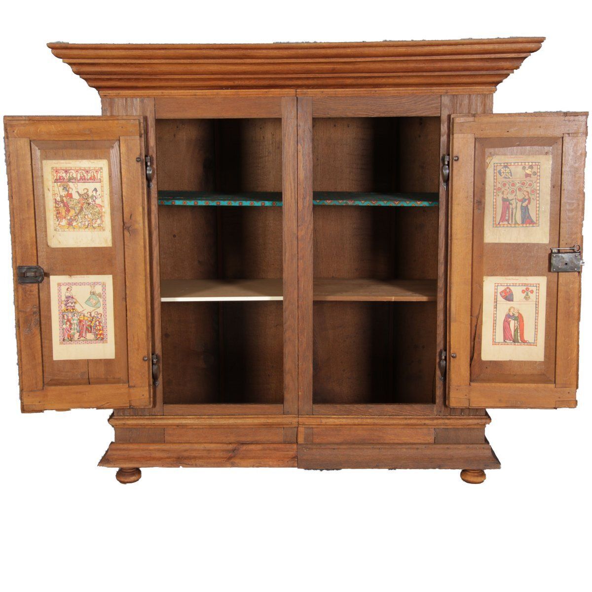 Antique Baroque Cabinet In Oak, 1770 photo Furniture