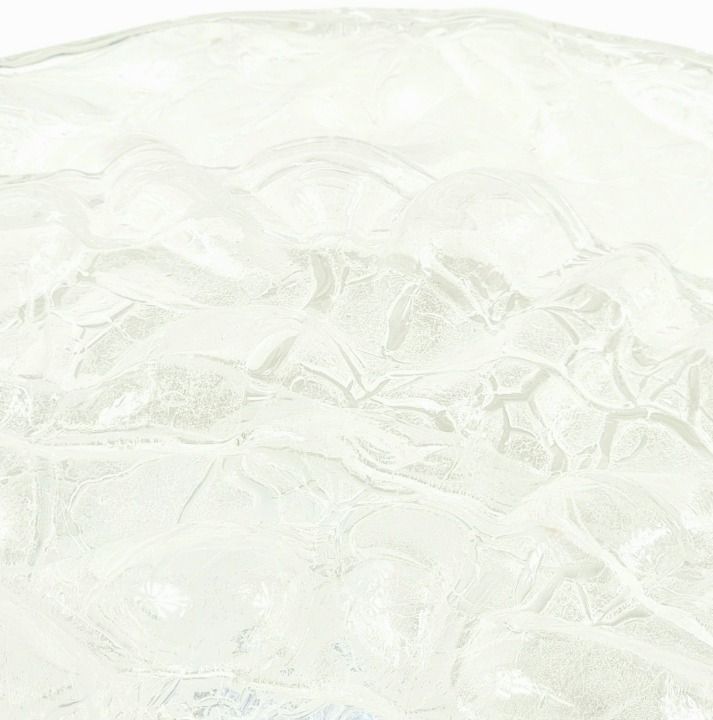 Large Mid Century Modern Murano Ice Glass Ceiling Light From Doria, Germany, 1960s photo Lighting
