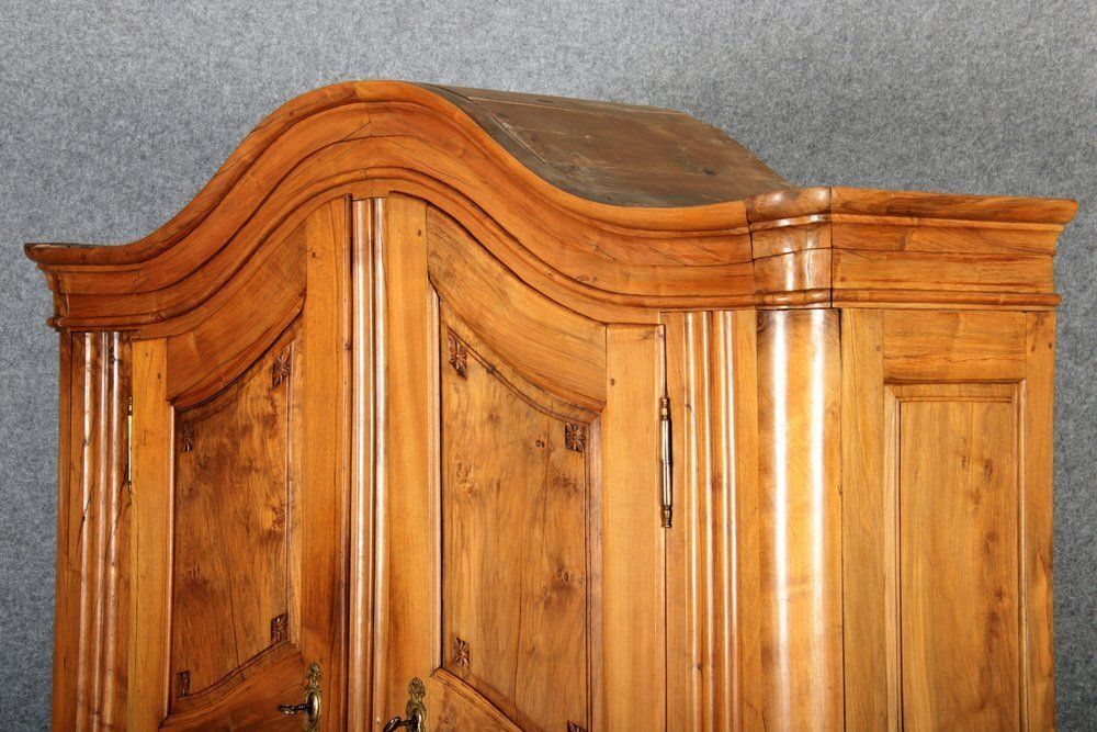 Antique Louis XVI Baroque Cabinet In Walnut, 1780s photo 3308.0