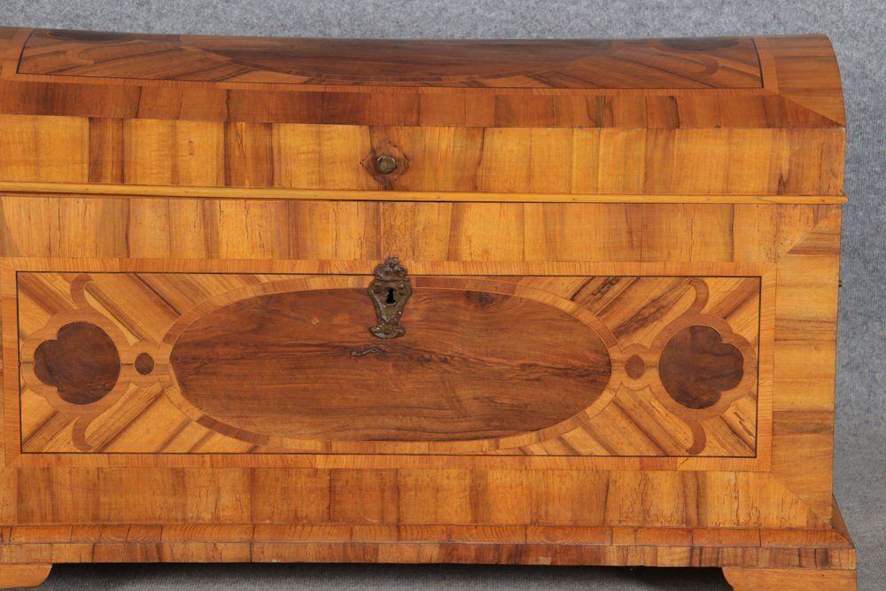 photo for sale Antique Biedermeier Chest With Walnut Inlay, Early 19th Century