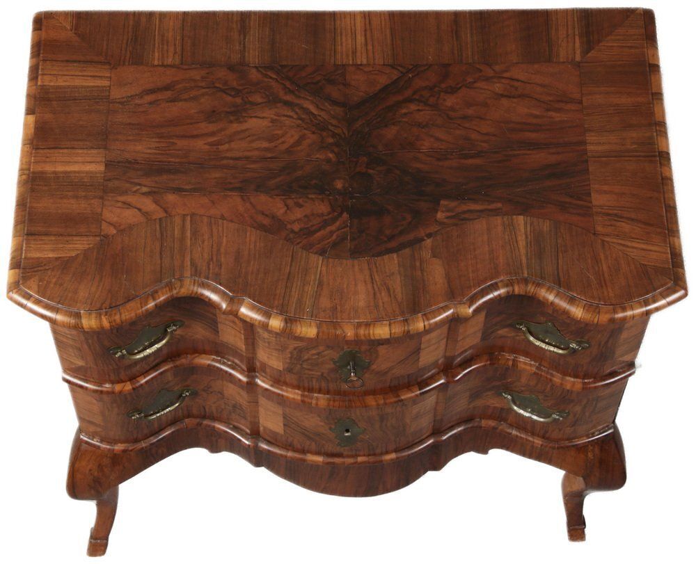 Small Baroque Chest Of Drawers In Walnut, 1750s photo Furniture