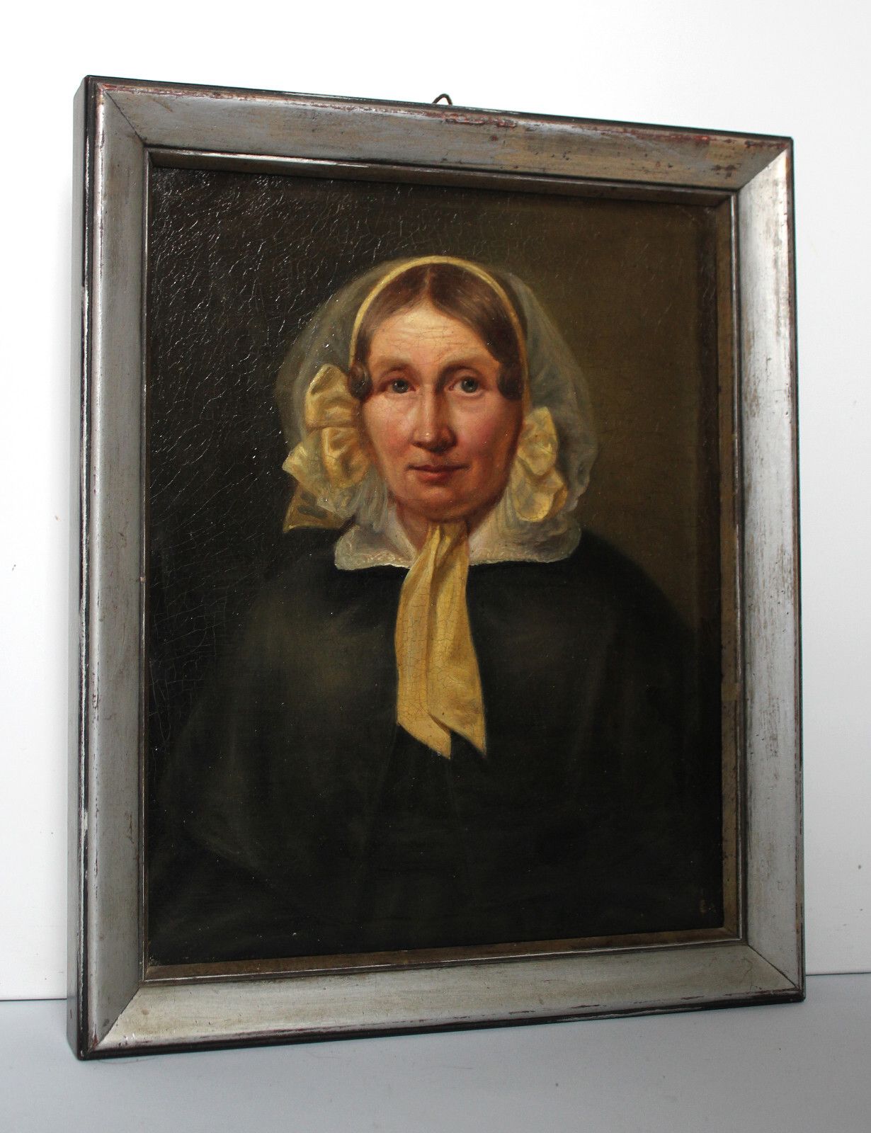 Biedermeier Portret Van Een Dame – 19e Eeuw, Ca. 1840/50 photo for sale