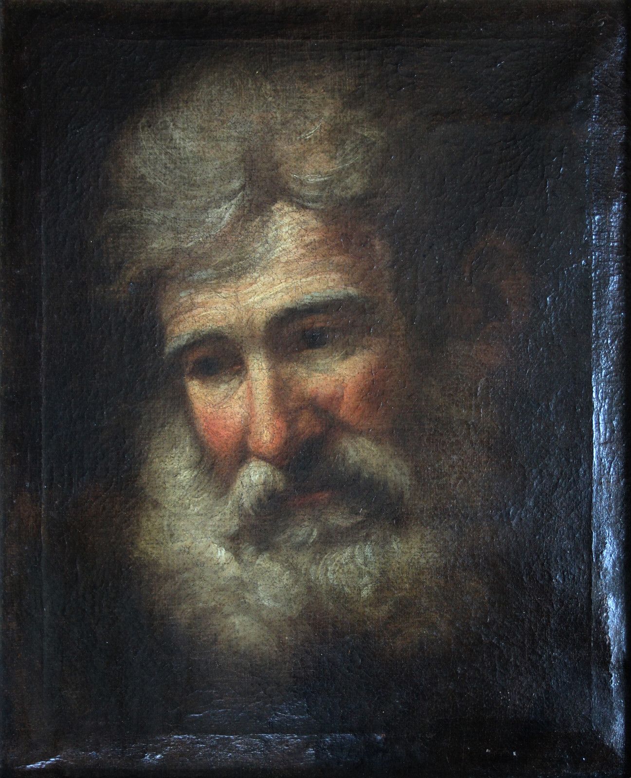 photo furniture Baroque Portrait Of An Old Man/Saint With Grey Beard 18th Century