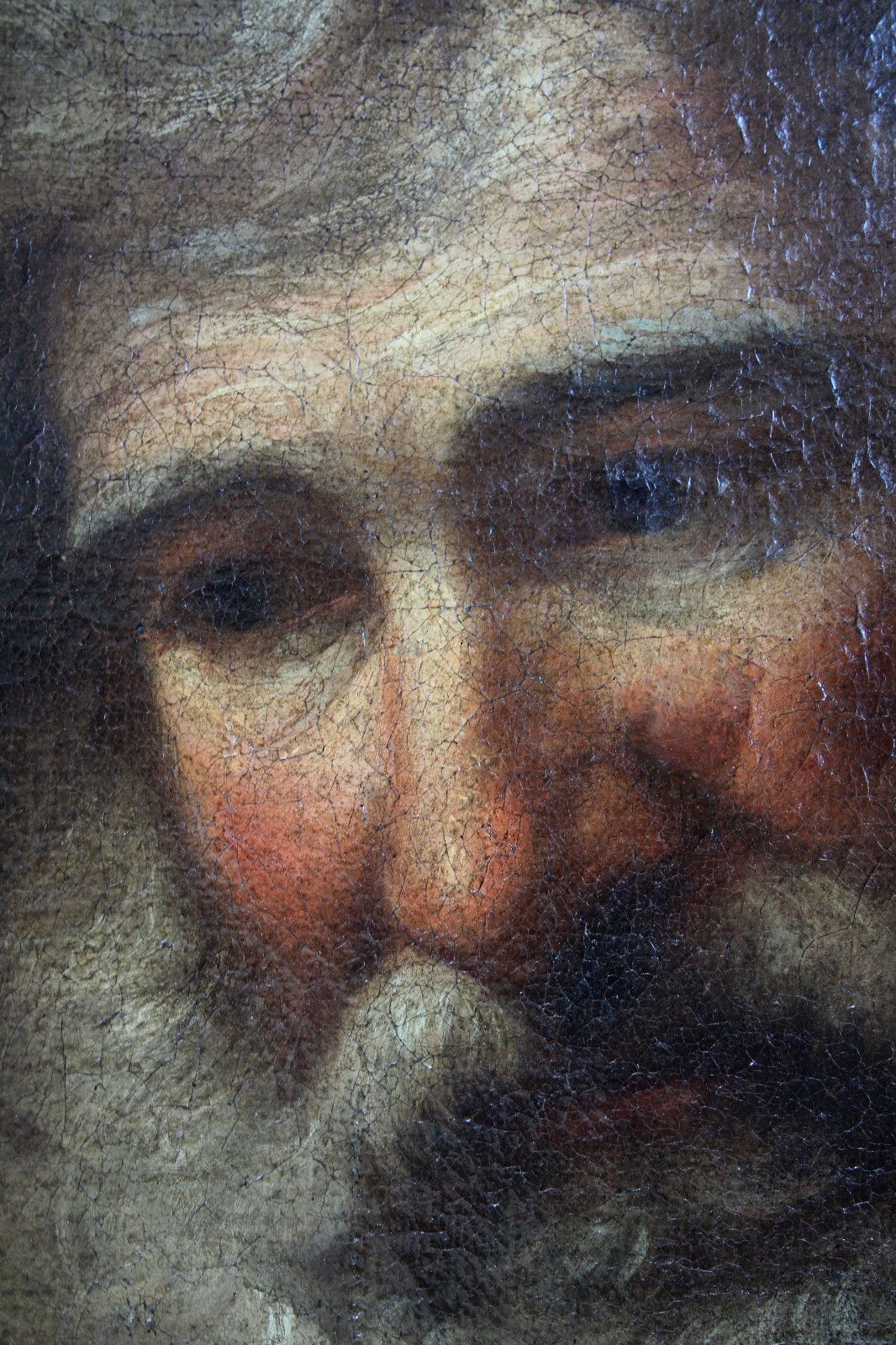 999.0 Baroque Portrait Of An Old Man/Saint With Grey Beard 18th Century photo