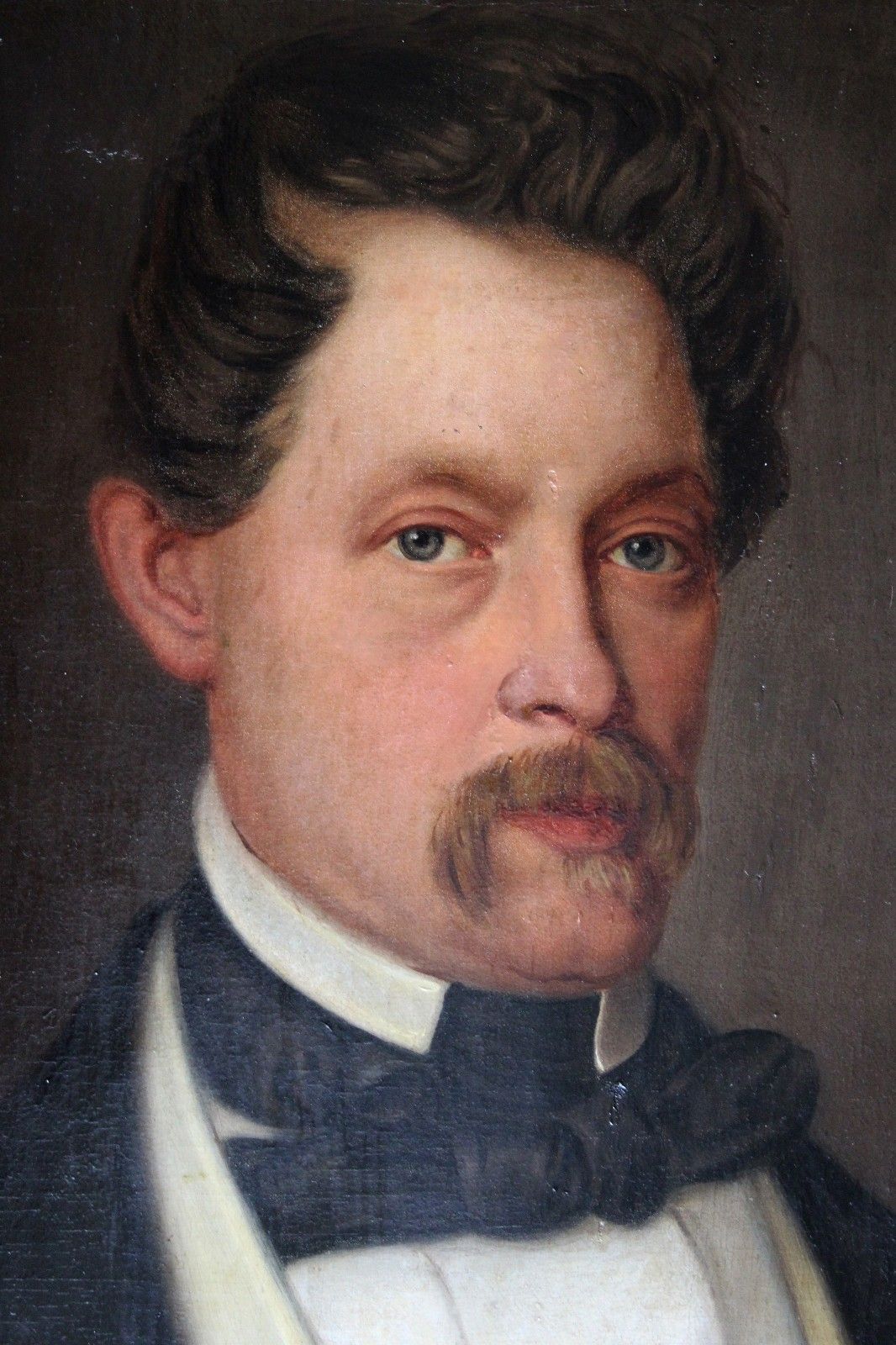Art Biedermeier Portrait Of An Elegant Gentleman Man Portrait 19th Century Circa 1840 photo
