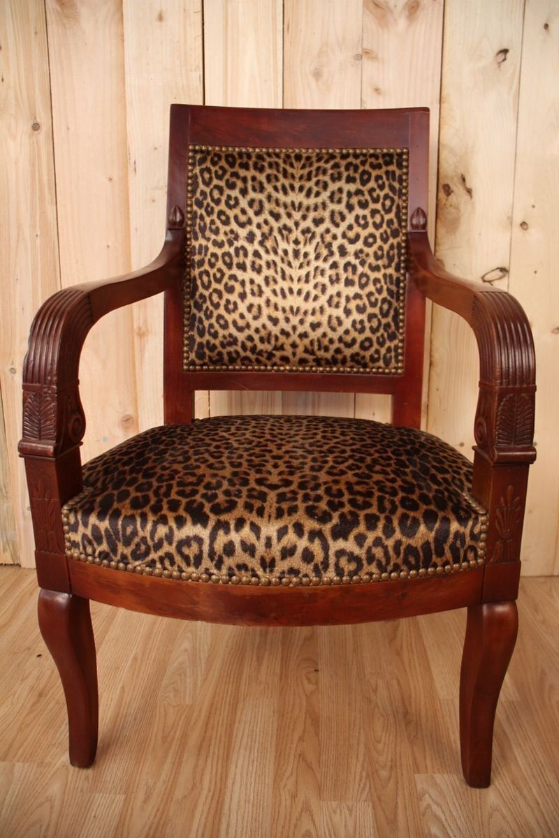 Mahogany Empire Style Armchair