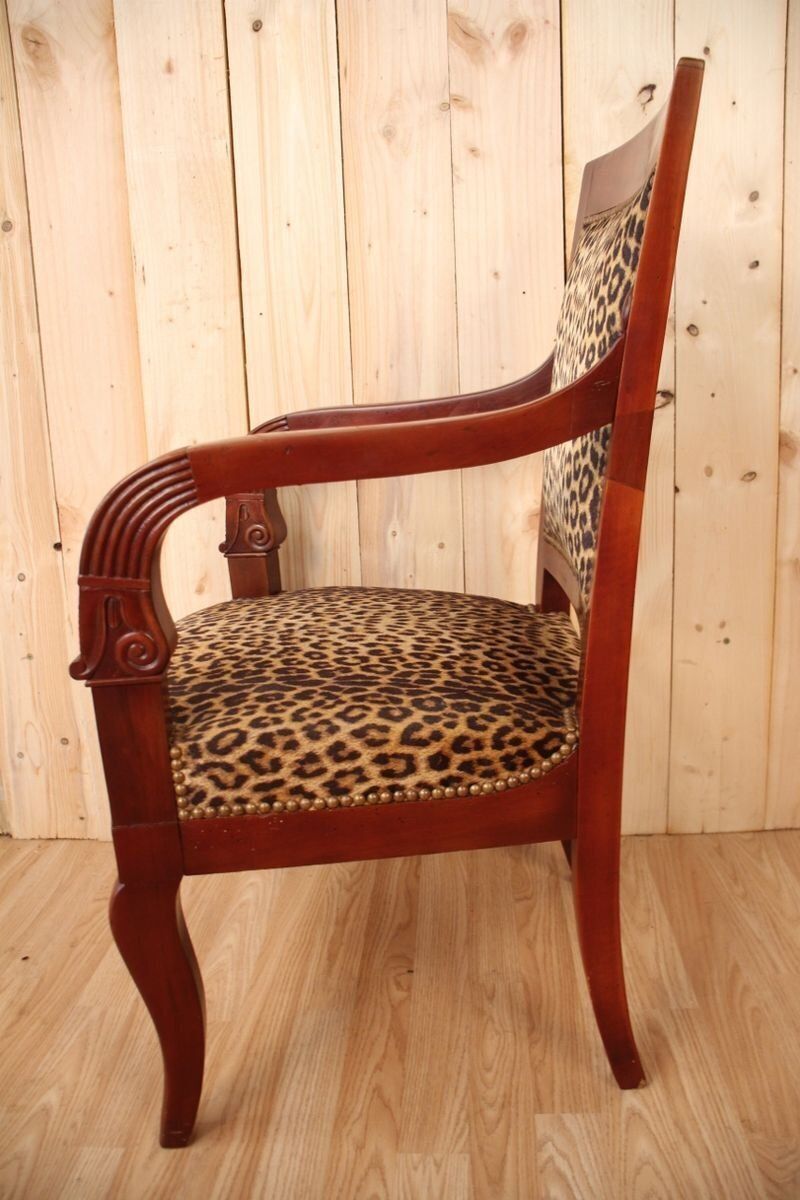 Mahogany Empire Style Armchair photo Furniture
