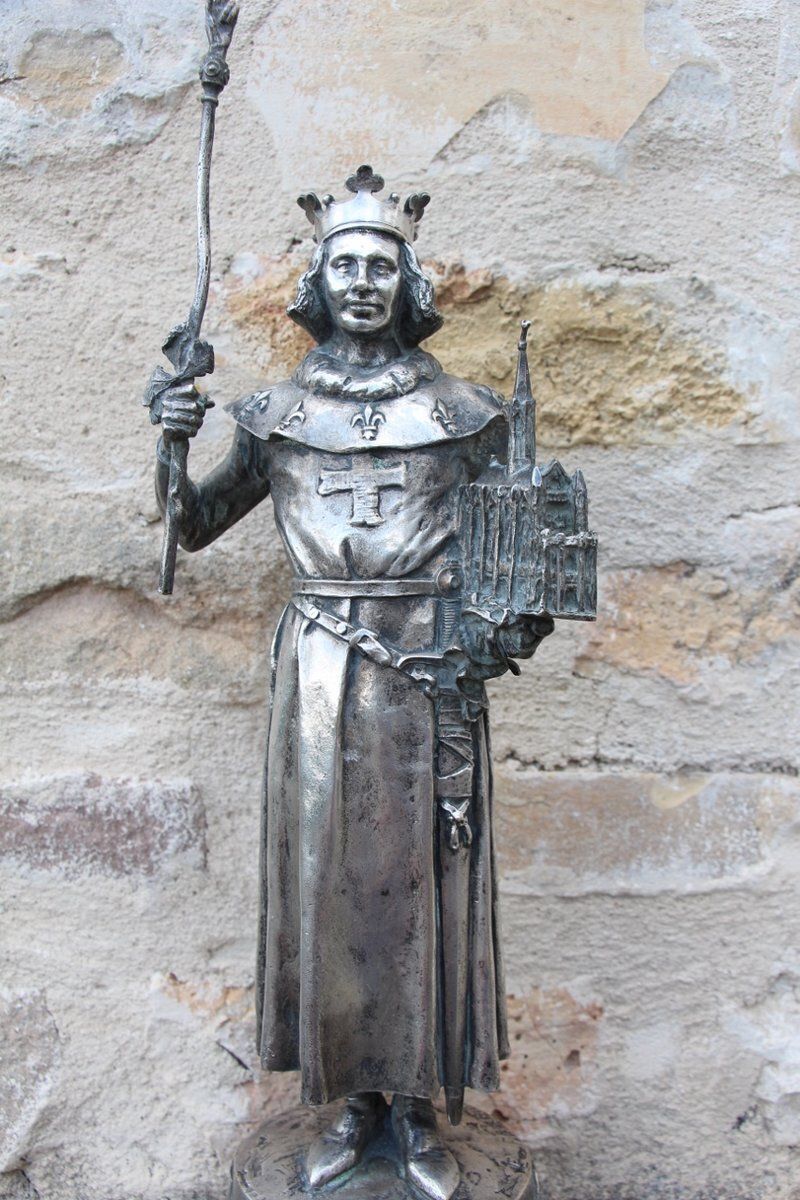 Emmanuel Fremiet, Saint Louis, 1800s, Bronze photo for sale