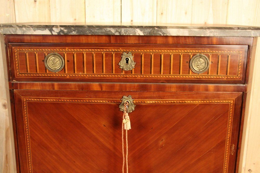 Louis XVI Period Secretaire In Marquetry photo vinterior