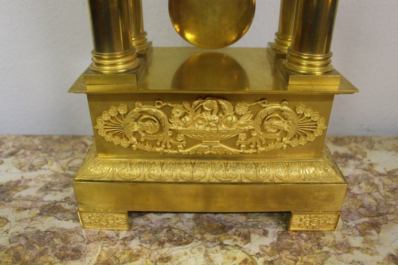 19th Century Golden Bronze Pendulum Clock photo furniture