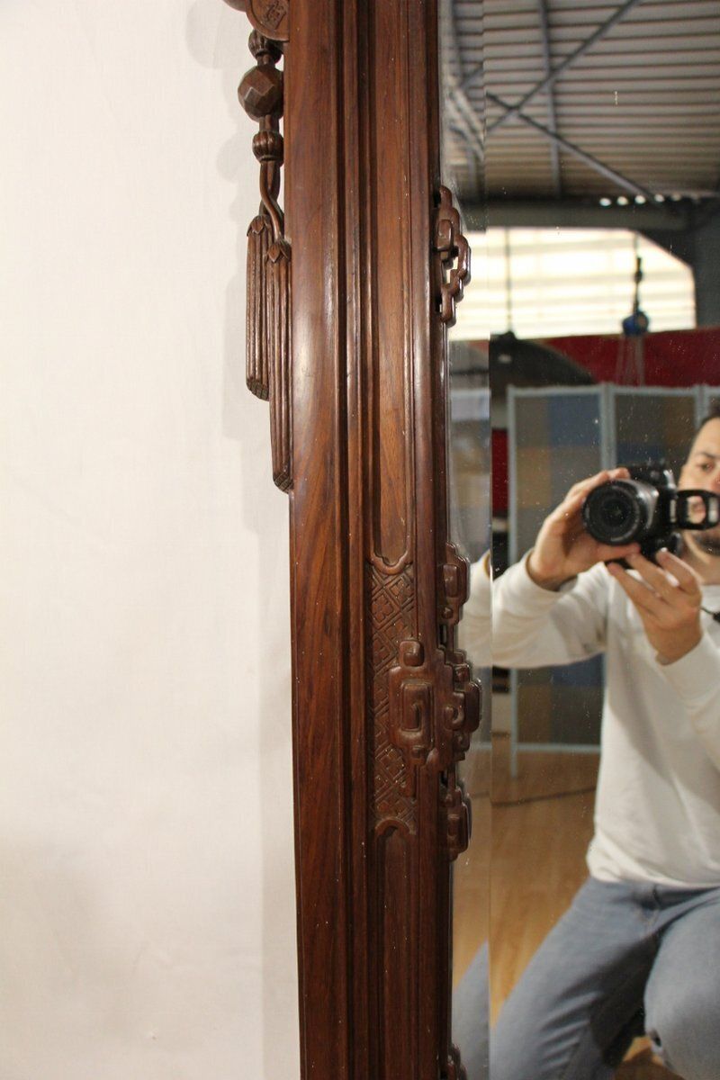 Large Late 19th Century Japanese Mirror Attributed To Viardot, 1890s photo Home Decor