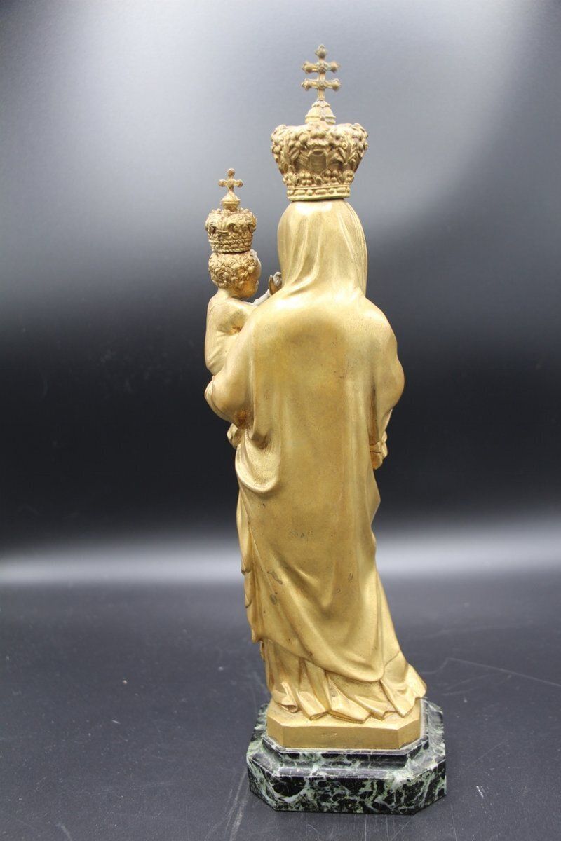 Statue Of Our Lady Of Sion, 1800s, Bronze photo for sale