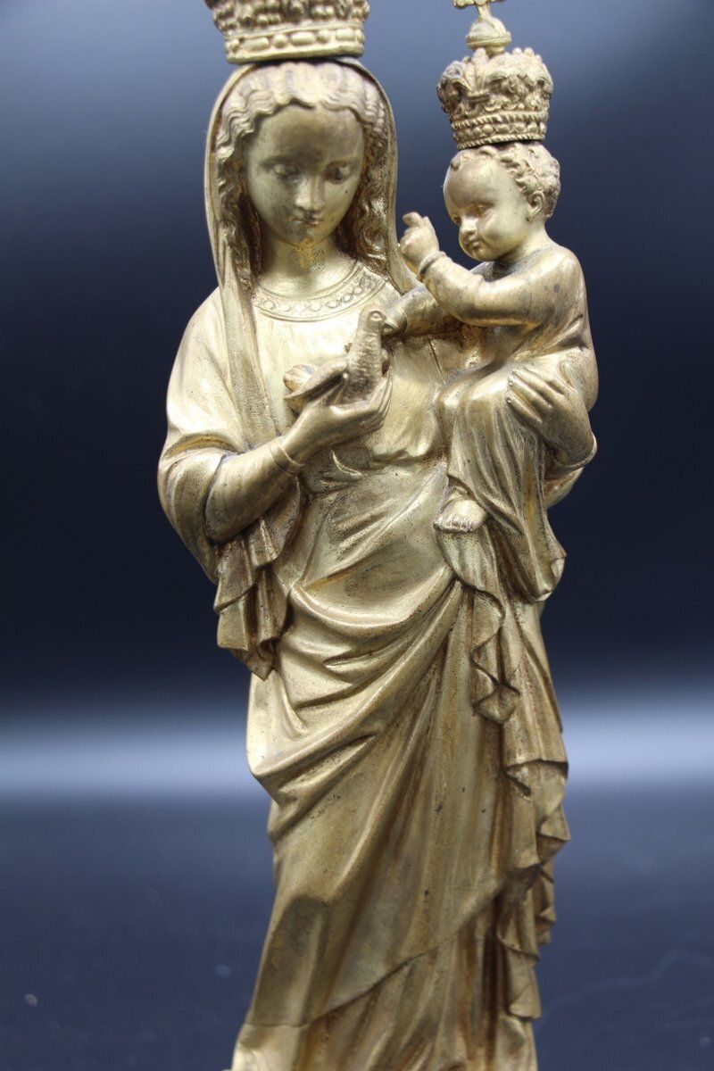 Statue Of Our Lady Of Sion, 1800s, Bronze photo vinterior