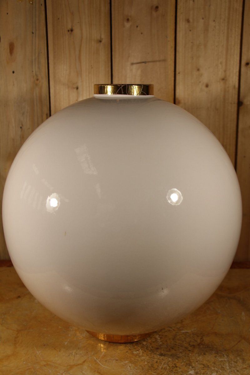 20th Century Ball Vase From Longwy, 1980s photo for sale