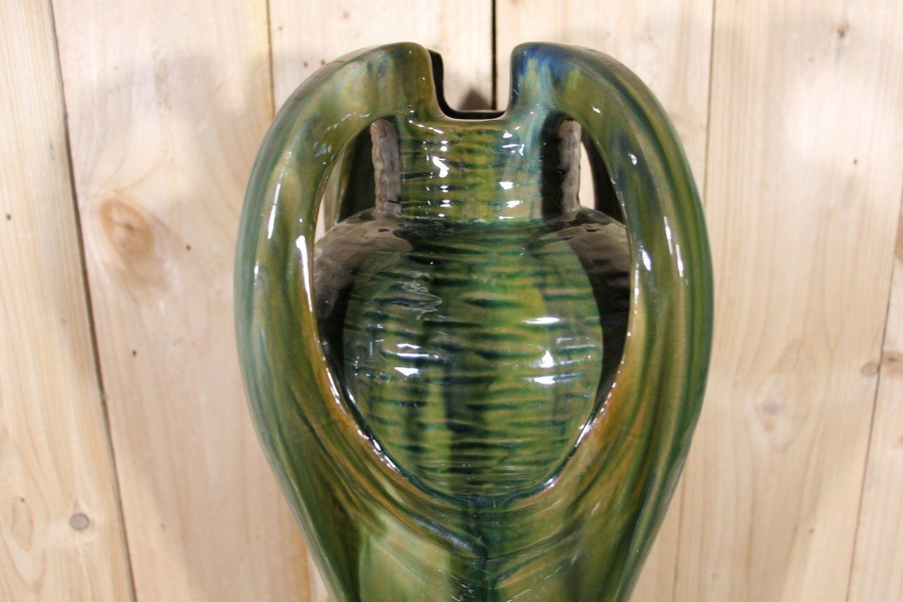 Large Art Nouveau Vase By Jérôme Massier, 1890s photo buy