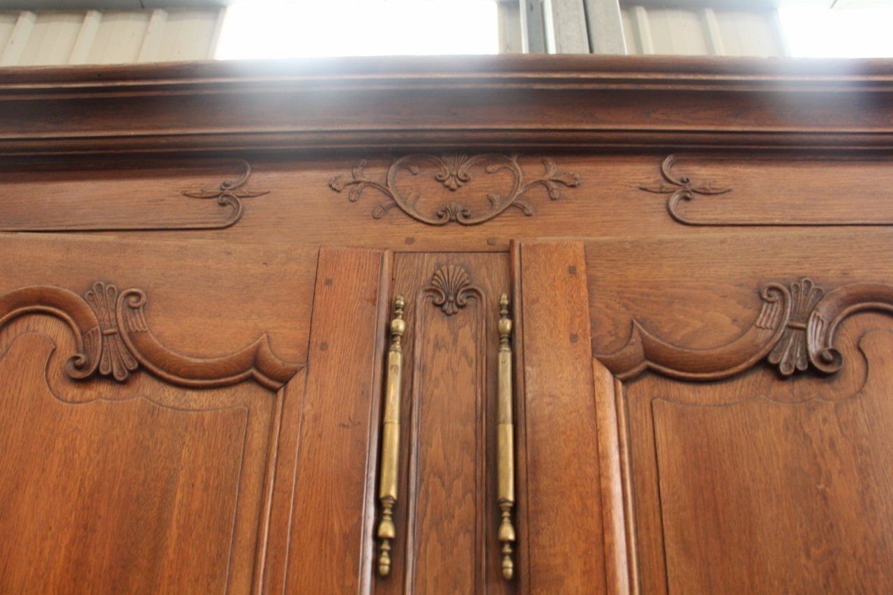 Antique French Oak And Wood Buffet photo furniture