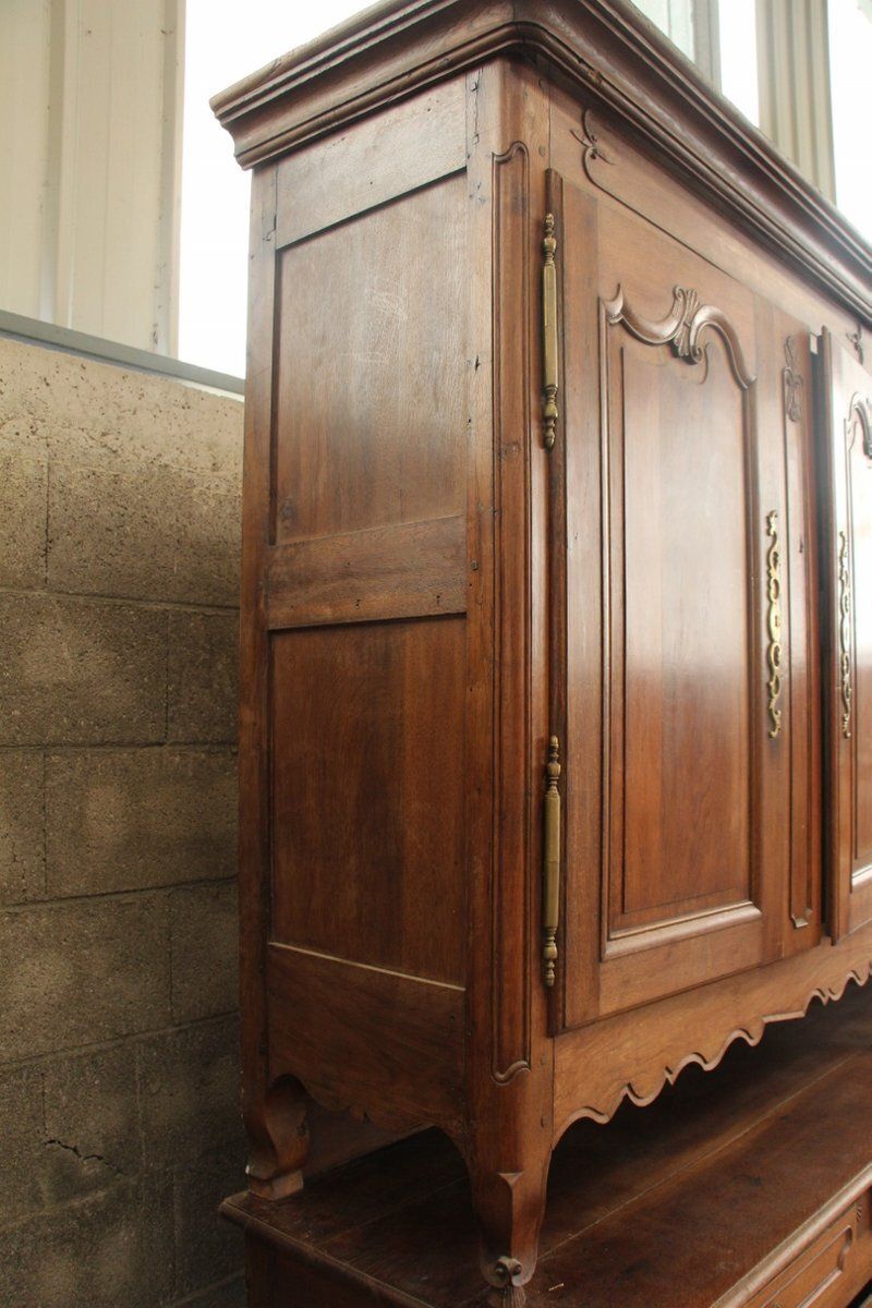 Antique French Oak And Wood Buffet photo for sale