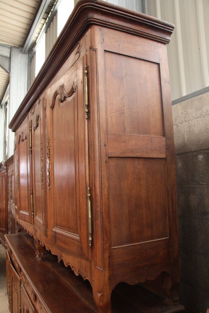Antique French Oak And Wood Buffet photo buy