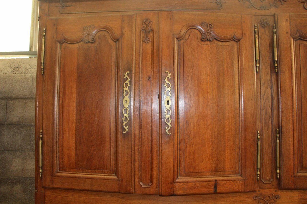 photo furniture Antique French Oak And Wood Buffet