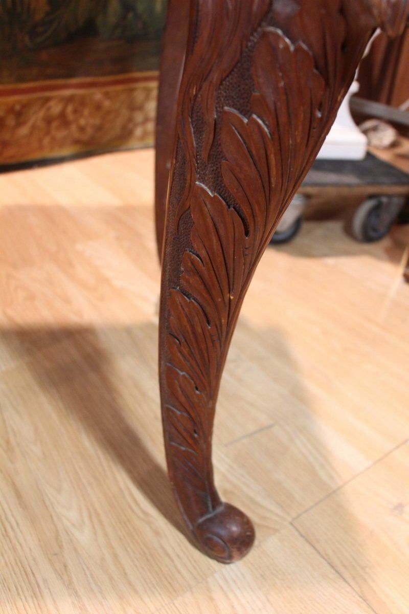 Carved Center Table, 18th Century photo Furniture